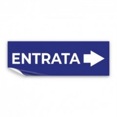 Entrata freccia destra v1 in Pvc adesivo flessibile da parete