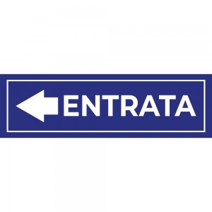 Entrata freccia sinistra v2 in Pvc adesivo flessibile da parete