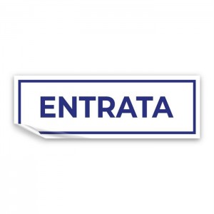 Entrata v4 in Pvc adesivo flessibile da parete