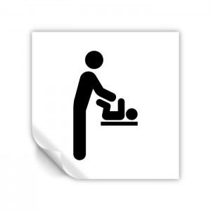 Fasciatoio uomo in Pvc adesivo flessibile da parete