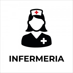 Infermeria v3 in Pvc adesivo flessibile da parete