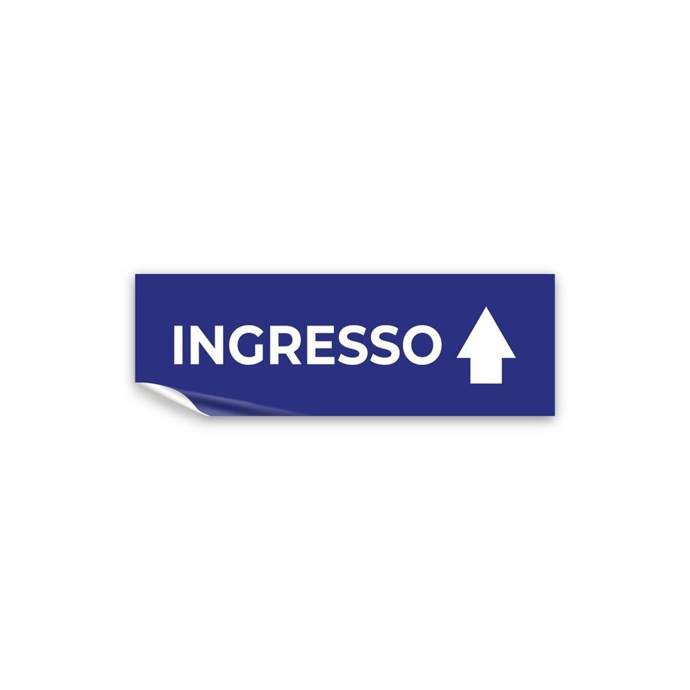 Ingresso freccia alto v1 in Pvc adesivo flessibile da parete