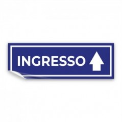 Ingresso freccia alto v2 in Pvc adesivo flessibile da parete