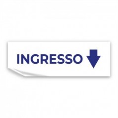 Ingresso freccia basso v3 in Pvc adesivo flessibile da parete