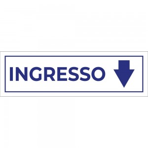 Ingresso freccia basso v4 in Pvc adesivo flessibile da parete