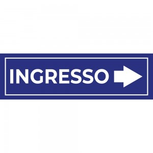 Ingresso freccia destra v2 in Pvc adesivo flessibile da parete
