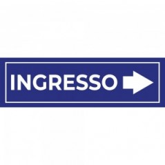 Ingresso freccia destra v2 in Pvc adesivo flessibile da parete