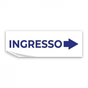 Ingresso freccia destra v3 in Pvc adesivo flessibile da parete
