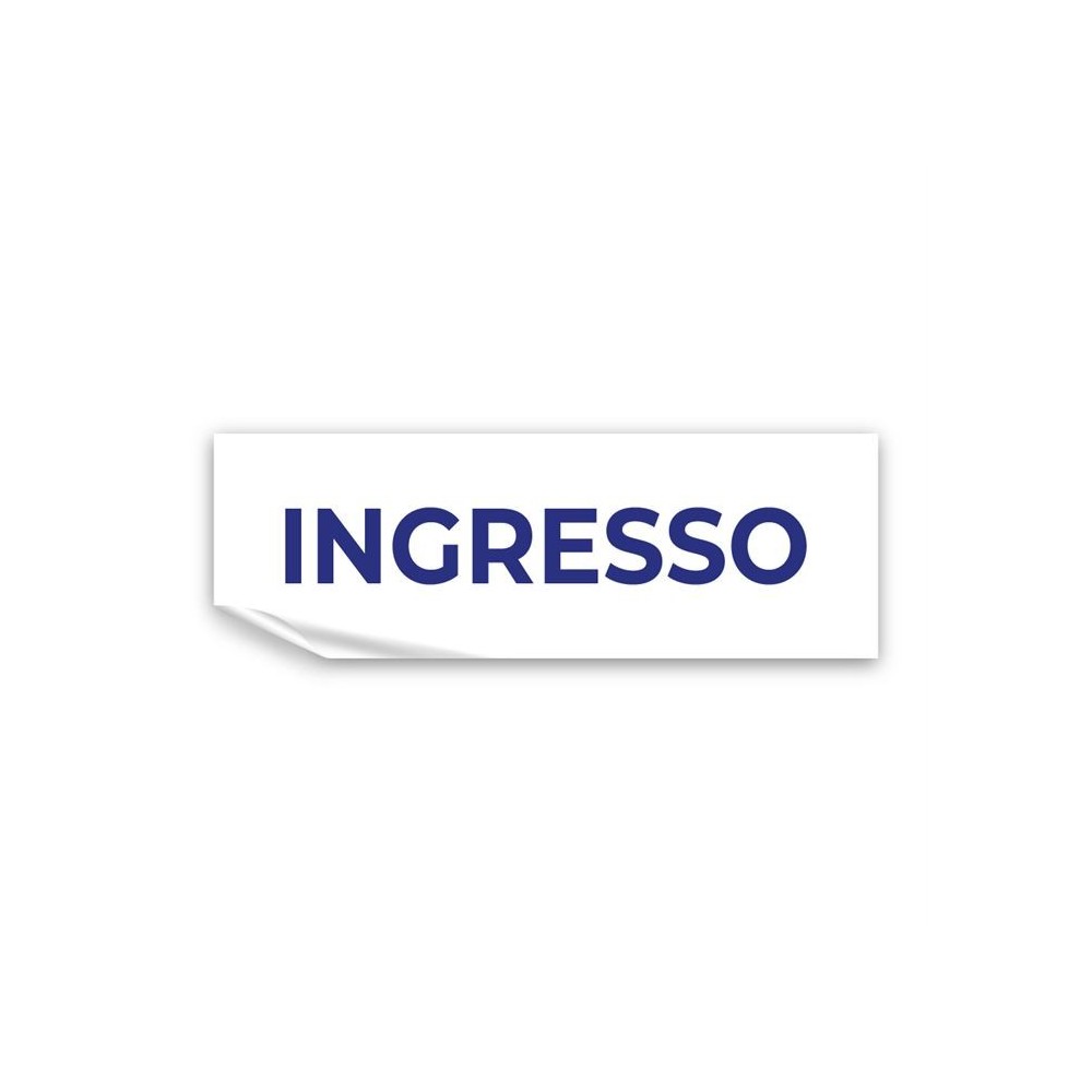 Ingresso v3 in Pvc adesivo flessibile da parete