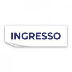 Ingresso v3 in Pvc adesivo flessibile da parete