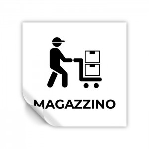 Magazzino v1bis in Pvc adesivo flessibile da parete