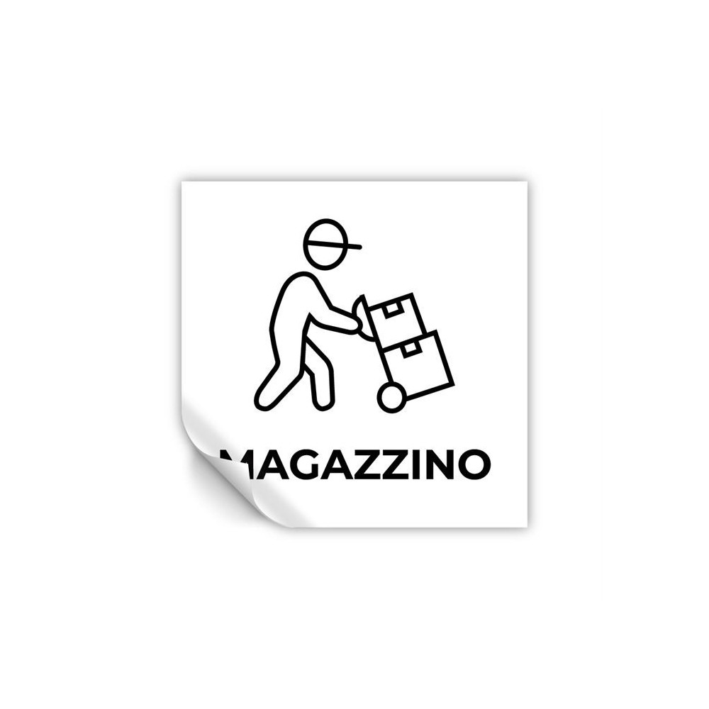 Magazzino v5 in Pvc adesivo flessibile da parete