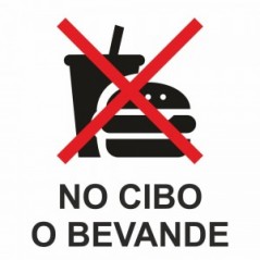 No cibo v1 in Pvc adesivo flessibile da parete