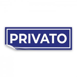 Privato lungo v3 in Pvc adesivo flessibile da parete