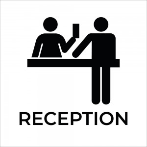 Reception v2 in Pvc adesivo flessibile da parete