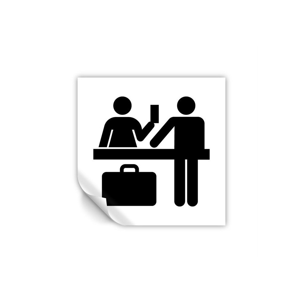 Reception v5 in Pvc adesivo flessibile da parete