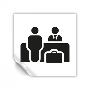 Reception v7 in Pvc adesivo flessibile da parete