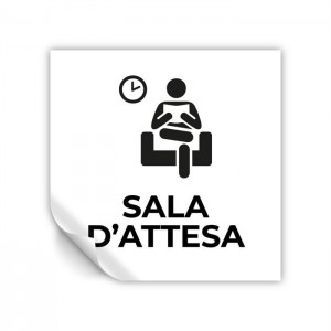 Sala d'attesa v4 in Pvc adesivo flessibile da parete