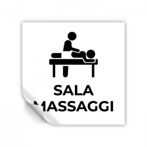 Sala massaggi v3 in Pvc adesivo flessibile da parete