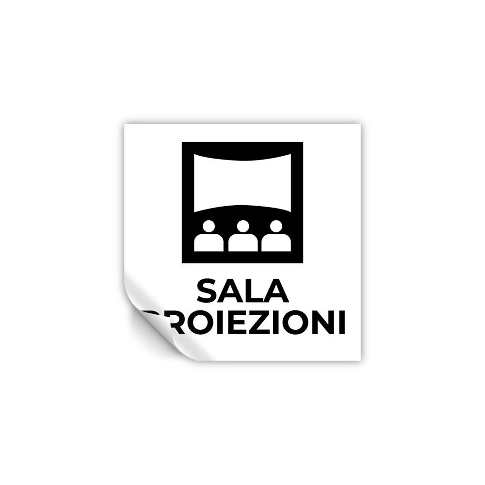 Sala proiezioni v2 in Pvc adesivo flessibile da parete
