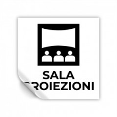 Sala proiezioni v2 in Pvc adesivo flessibile da parete
