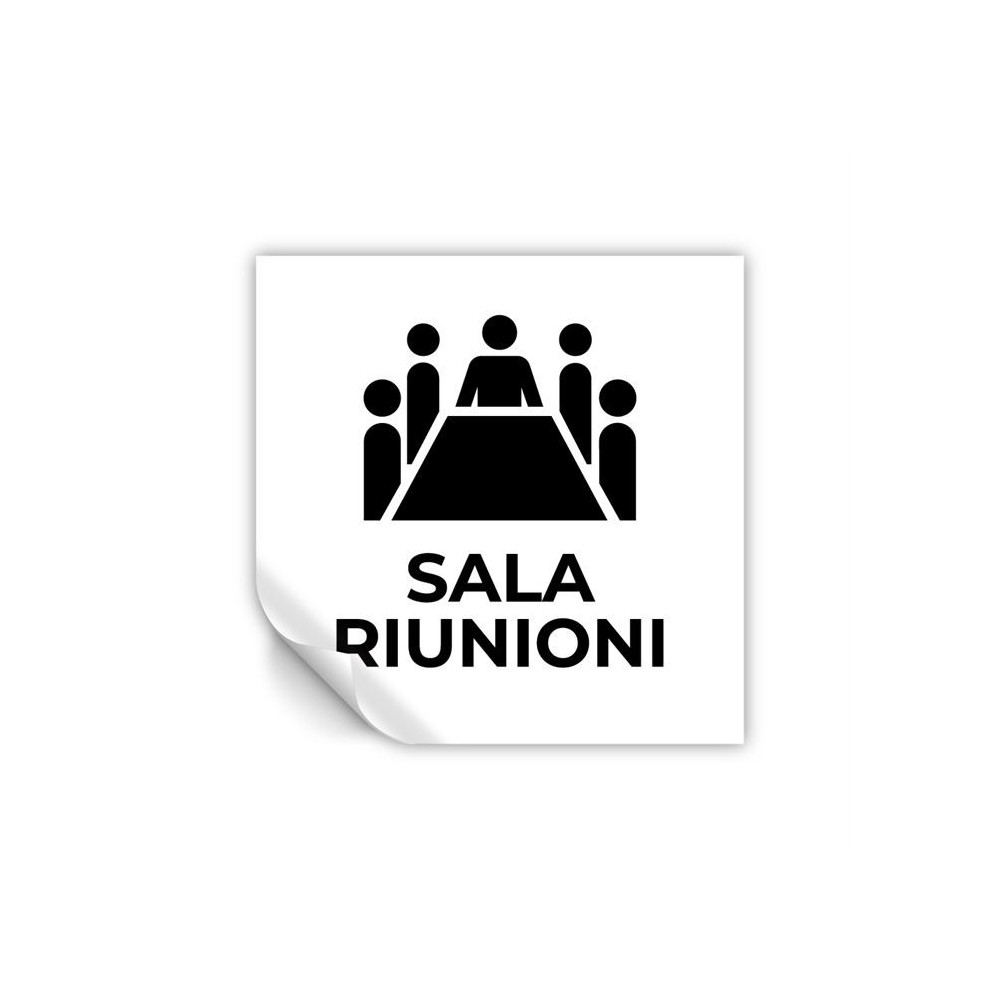 Sala riunioni v2 in Pvc adesivo flessibile da parete
