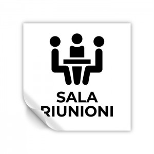 Sala riunioni v4 in Pvc adesivo flessibile da parete