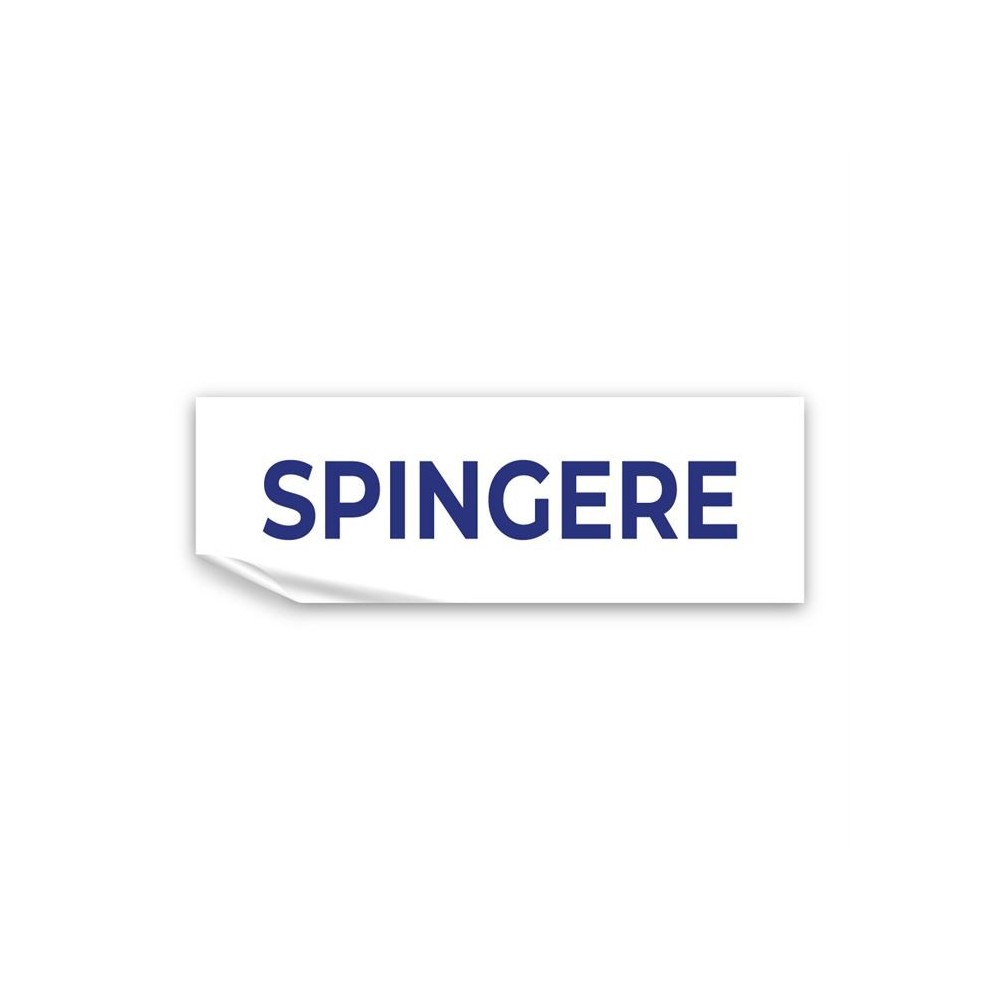 Spingere lungo v2 in Pvc adesivo flessibile da parete