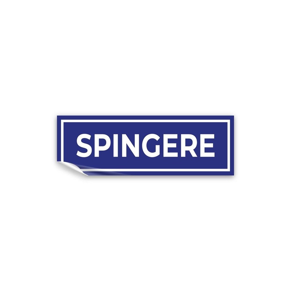 Spingere lungo v3 in Pvc adesivo flessibile da parete