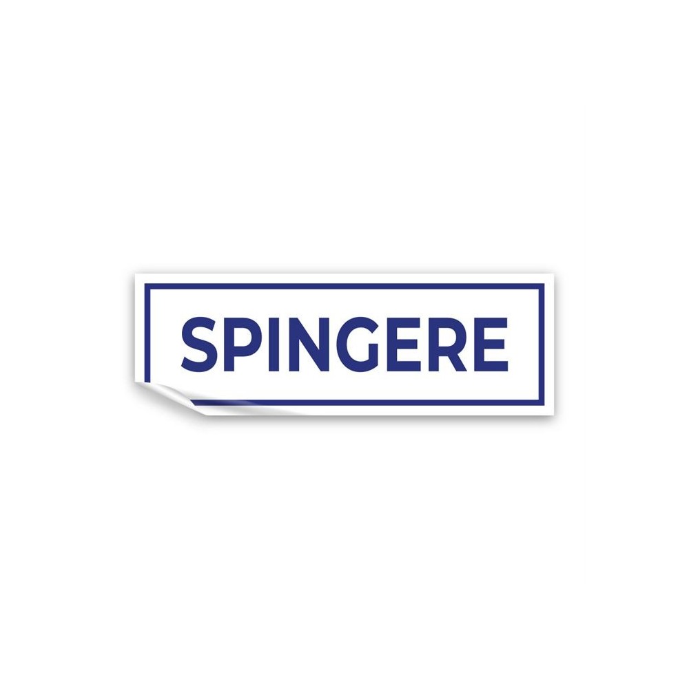 Spingere lungo v4 in Pvc adesivo flessibile da parete