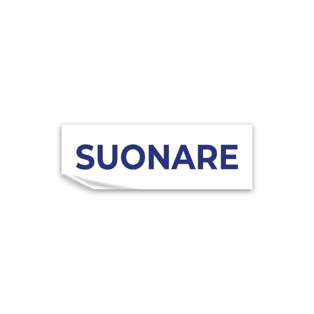 Suonare lungo v2 in Pvc adesivo flessibile da parete