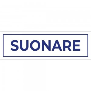 Suonare lungo v4 in Pvc adesivo flessibile da parete