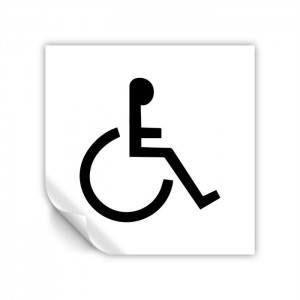 Toilette disabili in Pvc adesivo flessibile da parete