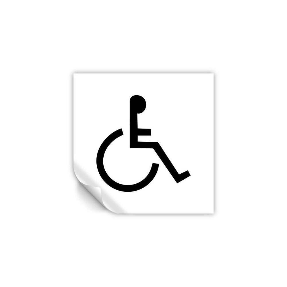Toilette disabili in Pvc adesivo flessibile da parete