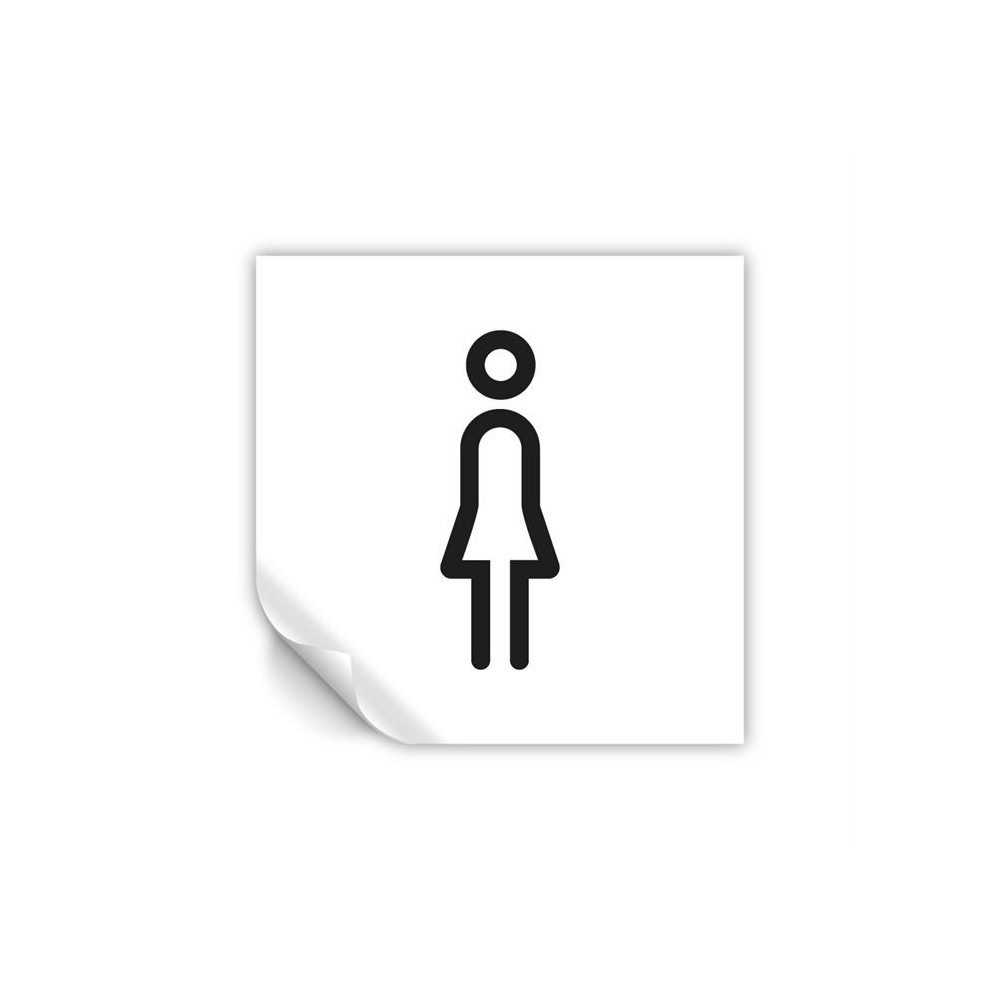 Toilette donne v3 in Pvc adesivo flessibile da parete