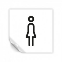 Toilette donne v3 in Pvc adesivo flessibile da parete