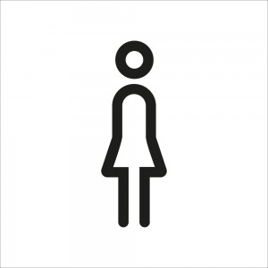 Toilette donne v3 in Pvc adesivo flessibile da parete