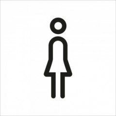 Toilette donne v3 in Pvc adesivo flessibile da parete