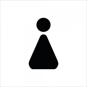 Toilette donne v4 in Pvc adesivo flessibile da parete