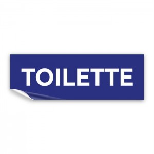 Toilette lungo v1 in Pvc adesivo flessibile da parete