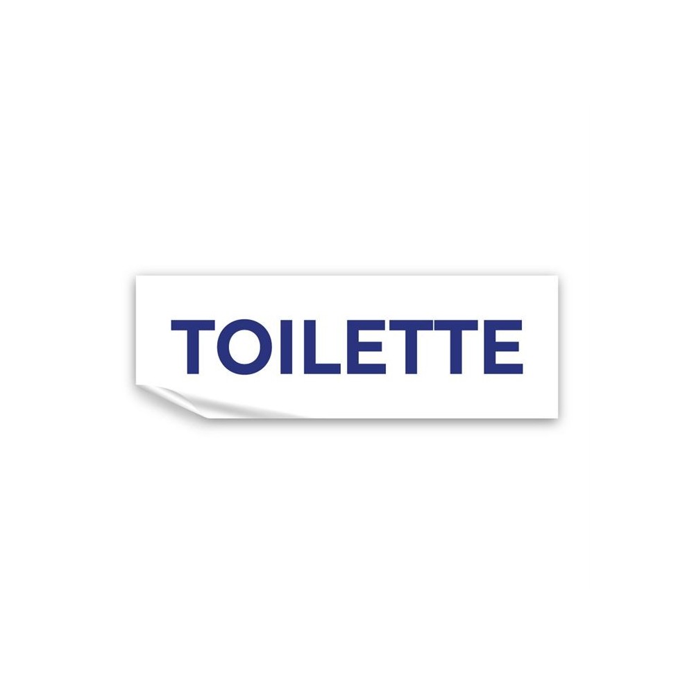 Toilette lungo v2 in Pvc adesivo flessibile da parete