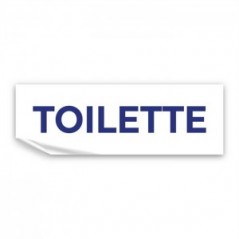 Toilette lungo v2 in Pvc adesivo flessibile da parete