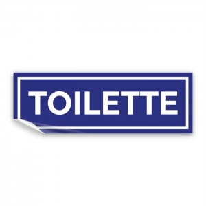 Toilette lungo v3 in Pvc adesivo flessibile da parete