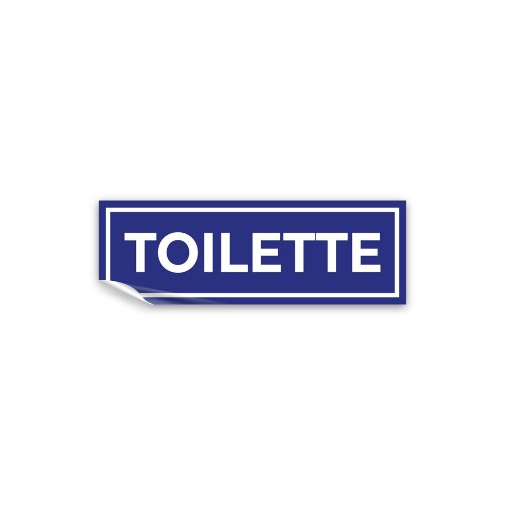 Toilette lungo v3 in Pvc adesivo flessibile da parete