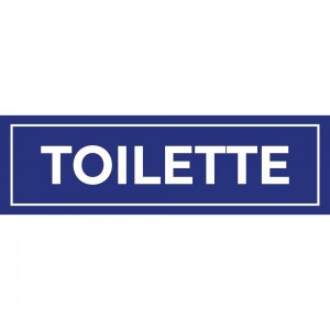 Toilette lungo v3 in Pvc adesivo flessibile da parete