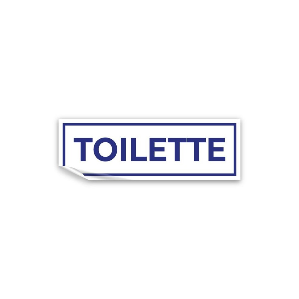 Toilette lungo v4 in Pvc adesivo flessibile da parete