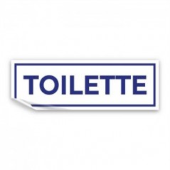 Toilette lungo v4 in Pvc adesivo flessibile da parete