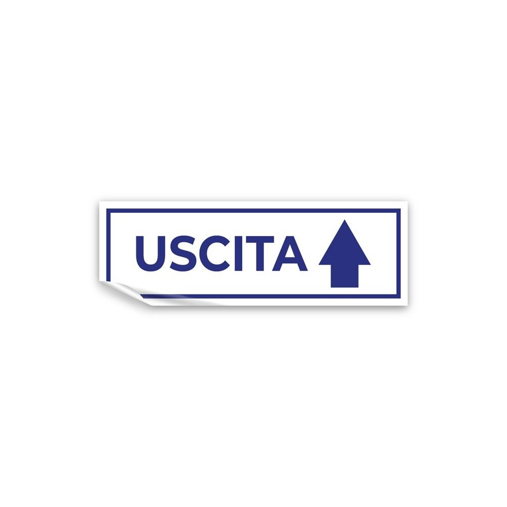 Uscita freccia alto v4 in Pvc adesivo flessibile da parete