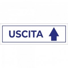 Uscita freccia alto v4 in Pvc adesivo flessibile da parete