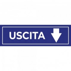 Uscita freccia basso v2 in Pvc adesivo flessibile da parete